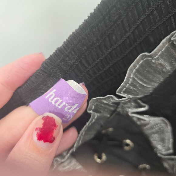 Hard Candy Gothic Lolita Steampunk Black Dress Multi-Layered Mini Dress 2x - Picture 10 of 12